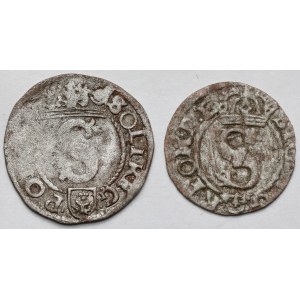 Zygmunt III Waza, Szelągi Wschowa 1596? i Bydgoszcz (2szt)