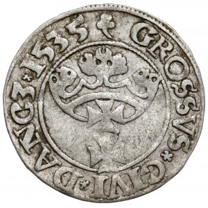 Zygmunt I Stary, Grosz Gdańsk 1535 - trójlistki