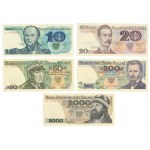 Zestaw 10 - 2.000 zł 1982-1986 (5szt)