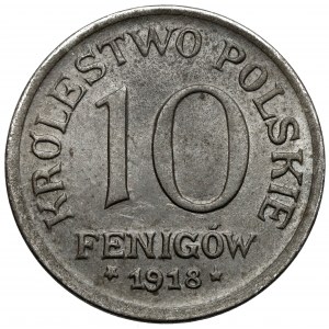 Królestwo Polskie, 10 fenigów 1918