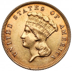 USA, 3 dolary 1888, Philadelphia