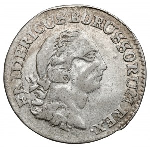 Prusy, Friedrich II, 1/6 talara 1764-D, Aurich