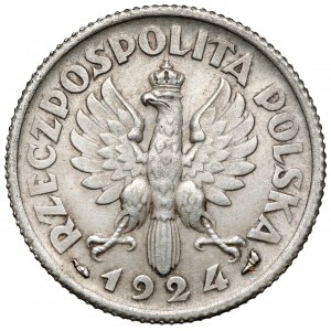 Kobieta i kłosy 1 złoty 1924