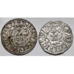 Zygmunt III Waza, Szeląg Ryga 1593 i 1616 - zestaw (2szt)