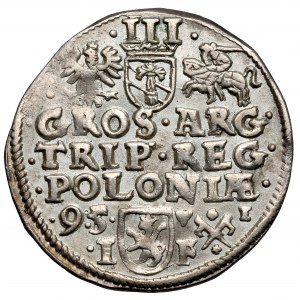 Zygmunt III Waza, Trojak Poznań 1595 - większa głowa