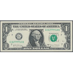 USA, 1 Dollar 2017 - 31777713 - radar number