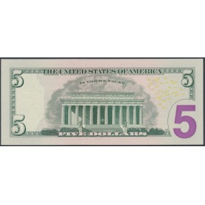 USA, 5 Dollars 2017 - 50522505 - radar number