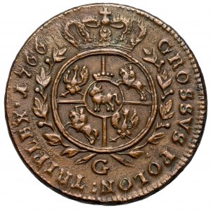 Poniatowski, Trojak 1766-G, Kraków - drukowana