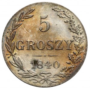 5 groszy 1840 MW, Warszawa - szeroka 8