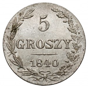 5 groszy 1840 MW, Warszawa - szerokie 8