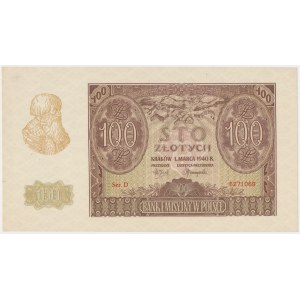 100 złotych 1940 - Ser.D