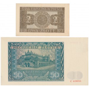 2 i 50 złotych 1941 (2szt)