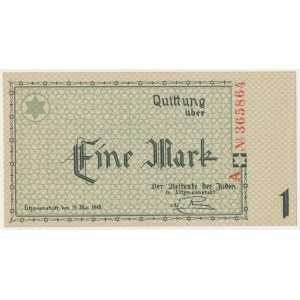 Getto 1 marka 1940 - numeracja 6-cyfrowa - seria A
