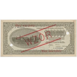 1 mln mkp 1923 - 7 cyfr - A - WZÓR - z perforacją
