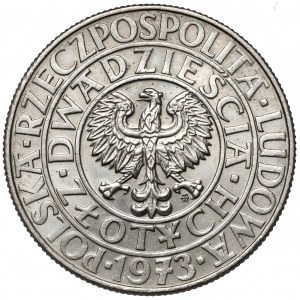 Próba CuNi 20 złotych 1973 Drzewo