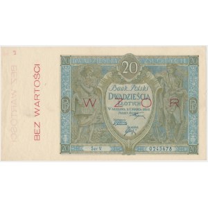 20 złotych 1926 - WZÓR - Ser.V