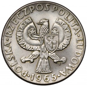 Próba CuNi 10 złotych 1965, 700 lat Warszawy - Syrena