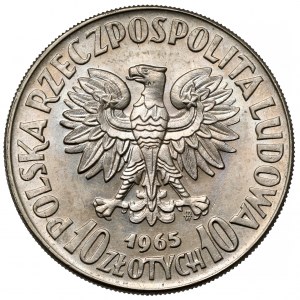 Próba CuNi 10 złotych 1965, VII wieków Warszawy - Syrena