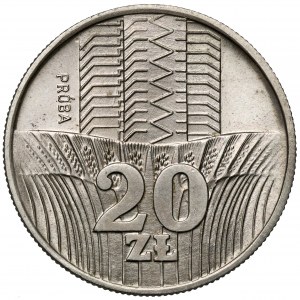 Próba CuNi 20 złotych 1973 Wieżowiec