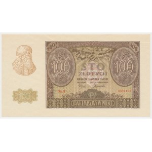 100 złotych 1940 Ser.B - Falsyfikat ZWZ