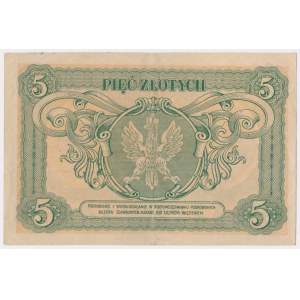 Bilet zdawkowy, 5 złotych 1925 Konstytucja