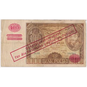 100 złotych 1932 z ORYGINALNYM przedrukiem GG