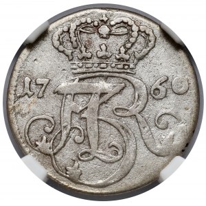 August III Sas, Trojak Gdańsk 1760 REOE