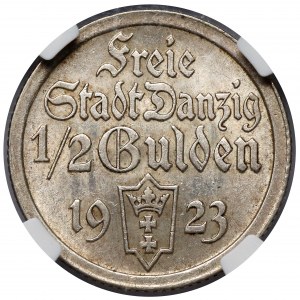 Gdańsk, 1/2 guldena 1923