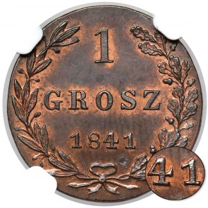 1 grosz 1841 MW, Warszawa - nowe bicie - rzadkość