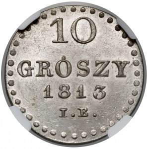 Księstwo Warszawskie, 10 groszy 1813 IB