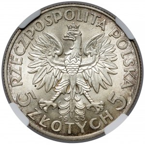 Głowa Kobiety 5 złotych 1933