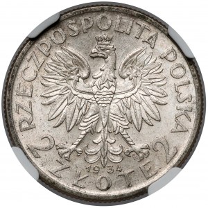 Głowa Kobiety 2 złote 1934