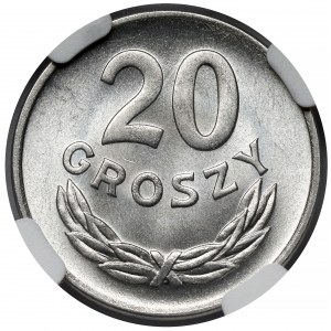 20 groszy 1957 - wąska data