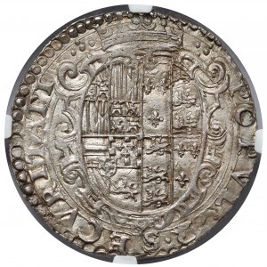 Neapol, Sycylia, Filip II, 1/2 ducato bez daty (1554-1598) - PIĘKNE