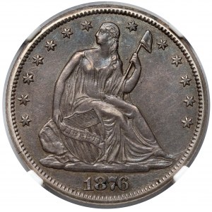 USA, 1/2 dolara 1876-CC, Carson City