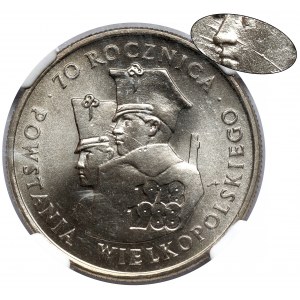 100 złotych 1988 Powstanie Wielkopolskie - destrukt menniczy