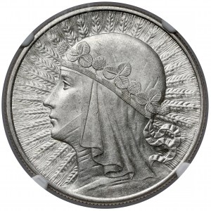Głowa Kobiety 10 złotych 1932 bz, Londyn