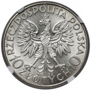 Głowa Kobiety 10 złotych 1932 bz, Londyn