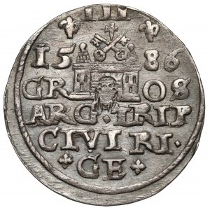 Stefan Batory, Trojak Ryga 1586
