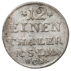 Mecklenburg-Strelitz, Adolf Friedrich IV, 1/12 talara 1751 HCB