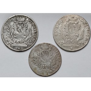 Bayern, 10-20 krajcarów 1764-1772 - zestaw (3szt)