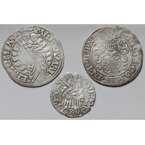 Niemcy, srebrne monety 1546-1681 (3szt)