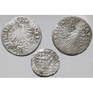 Niemcy, srebrne monety 1546-1681 (3szt)