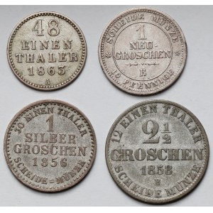 Niemcy, Zestaw monet srebrnych (4szt)