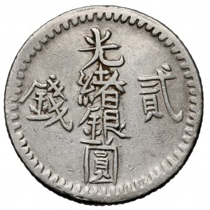 Chiny, 2 mithqual / 2 mace AH1311 (1894) - Kashgar