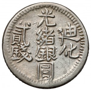 Chiny, 2 mithqual / 2 mace AH1323-1325 (1905-1907) - Urumchi