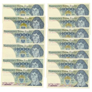 1.000 zł 1982 - MIX serii (13szt)