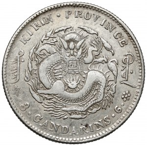 Chiny, Kirin, 50 fen rok 43 (1906)