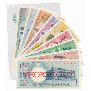 Miasta Polskie NIEOBIEGOWE - komplet z kopertą NBP