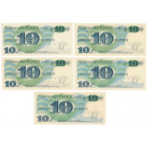 10 zł 1982 - A - zestaw (5szt)